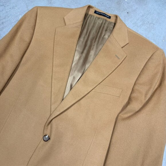 S. Cohen Montreal 100% Cashmere Blazer Camel Sport Coat 42T - Picture 2 of 10